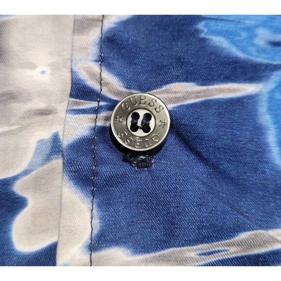 G By Guess Jeans Brand Hawaiian Camp Tropical Shirt NWOT Small - Picture 7 of 8